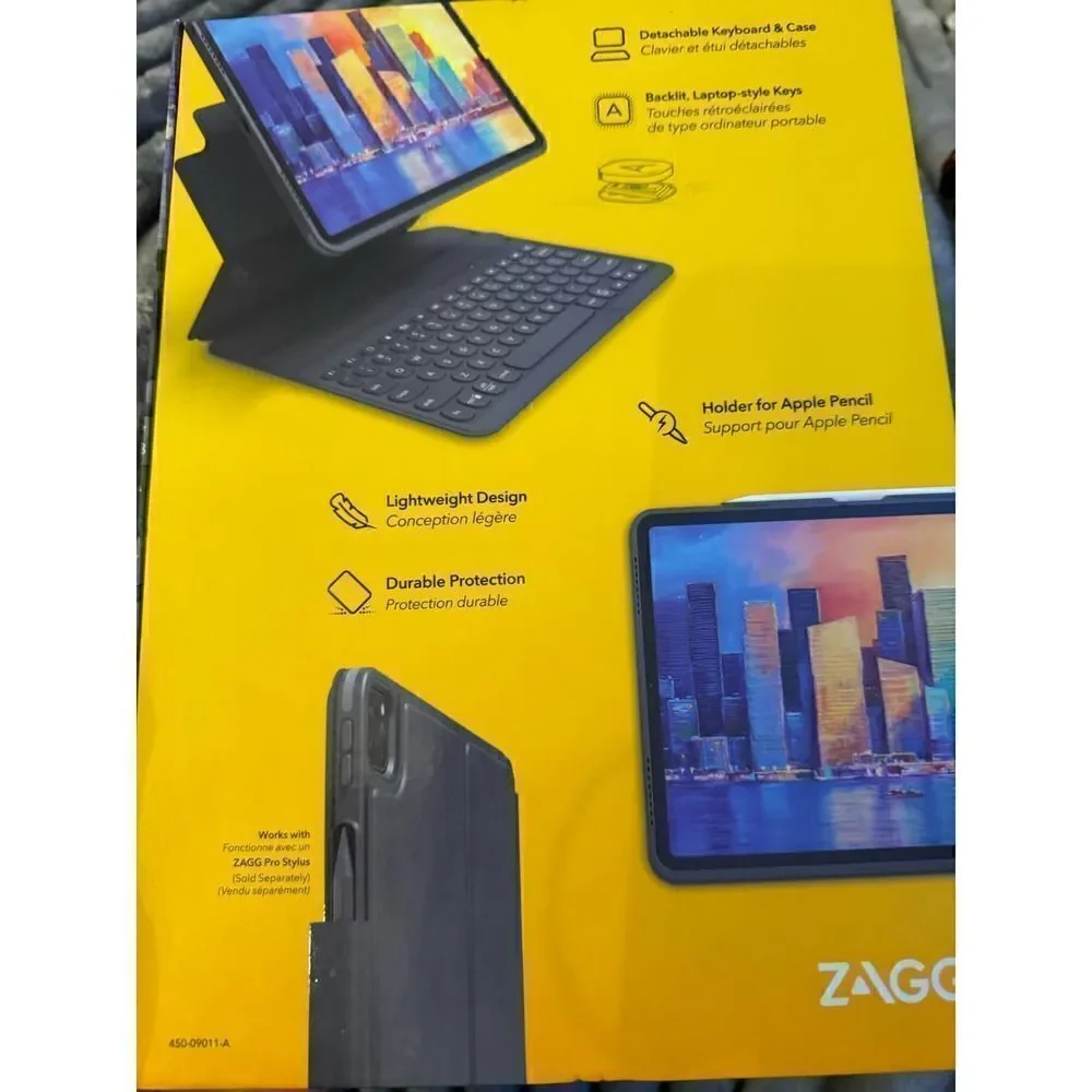 Zagg pro keys keyboard tablet case/stand apple ipad pro